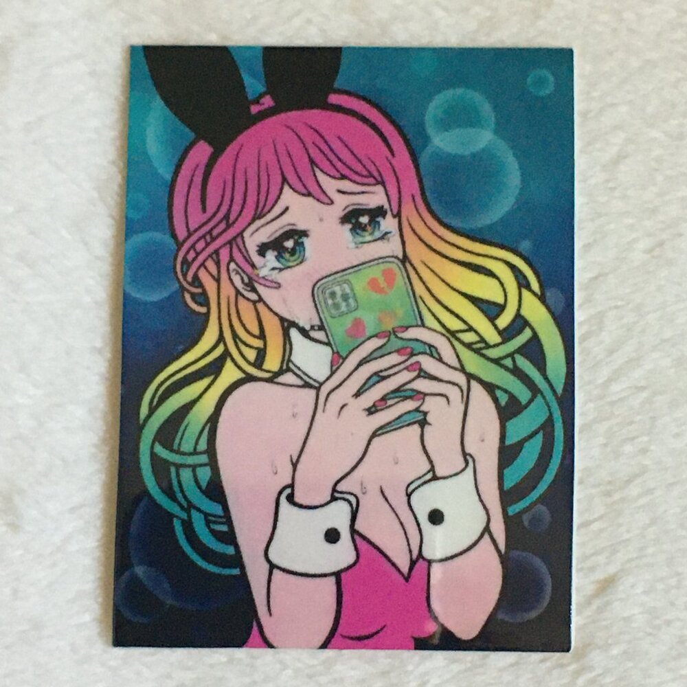 5/$25 Retro 90s 'Selfie' Bishoujo Flat Sticker